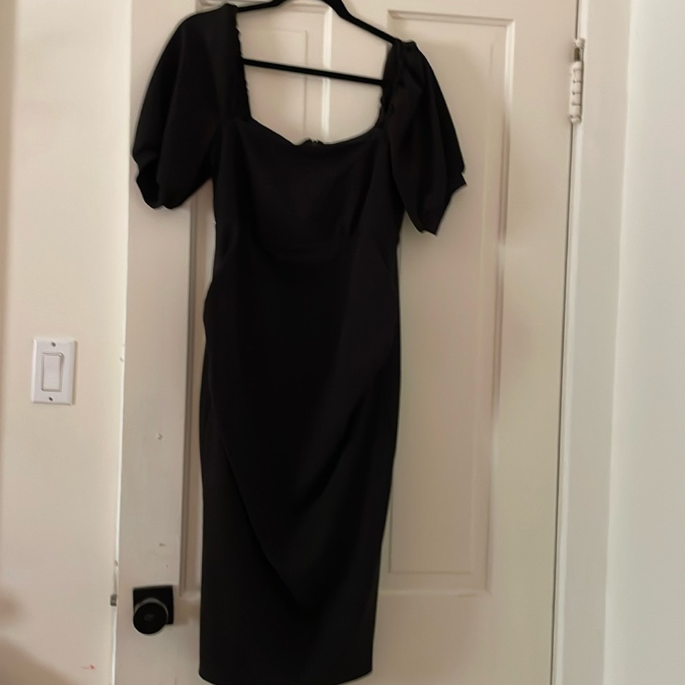 ASOS Maternity Black Midi Dress